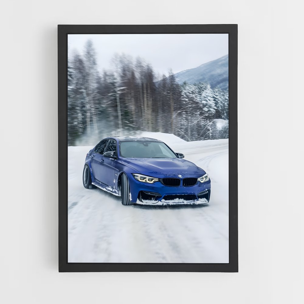 Poster Glisse Éphémère – affiche BMW (vue 2)